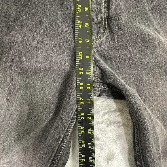 Vintage Quiksilver Charcoal Grey Baggy Denim Jeans Size 27 - Picture 7 of 8